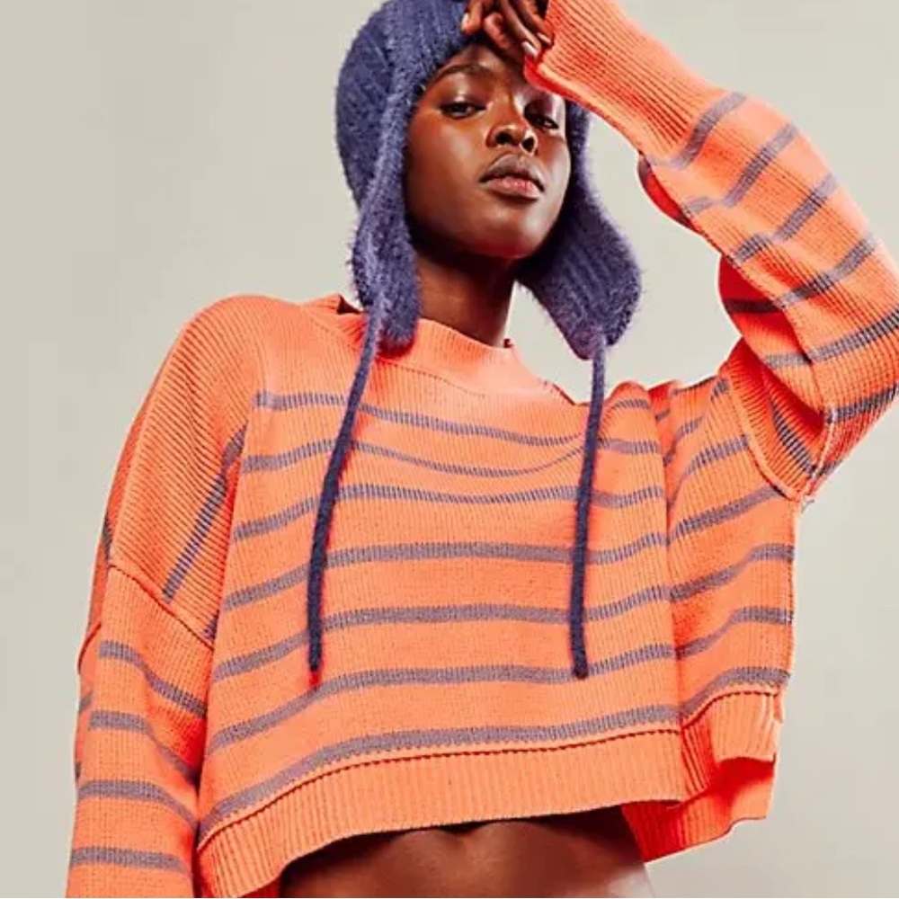 Free People Easy Street Cropped Pullover